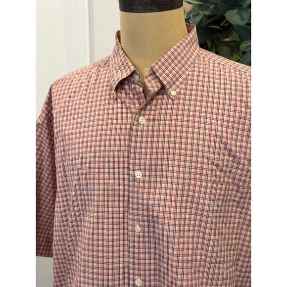 AUSTIN REED London Check S/S Button Up Shirt XXL 2XL - Picture 9 of 9